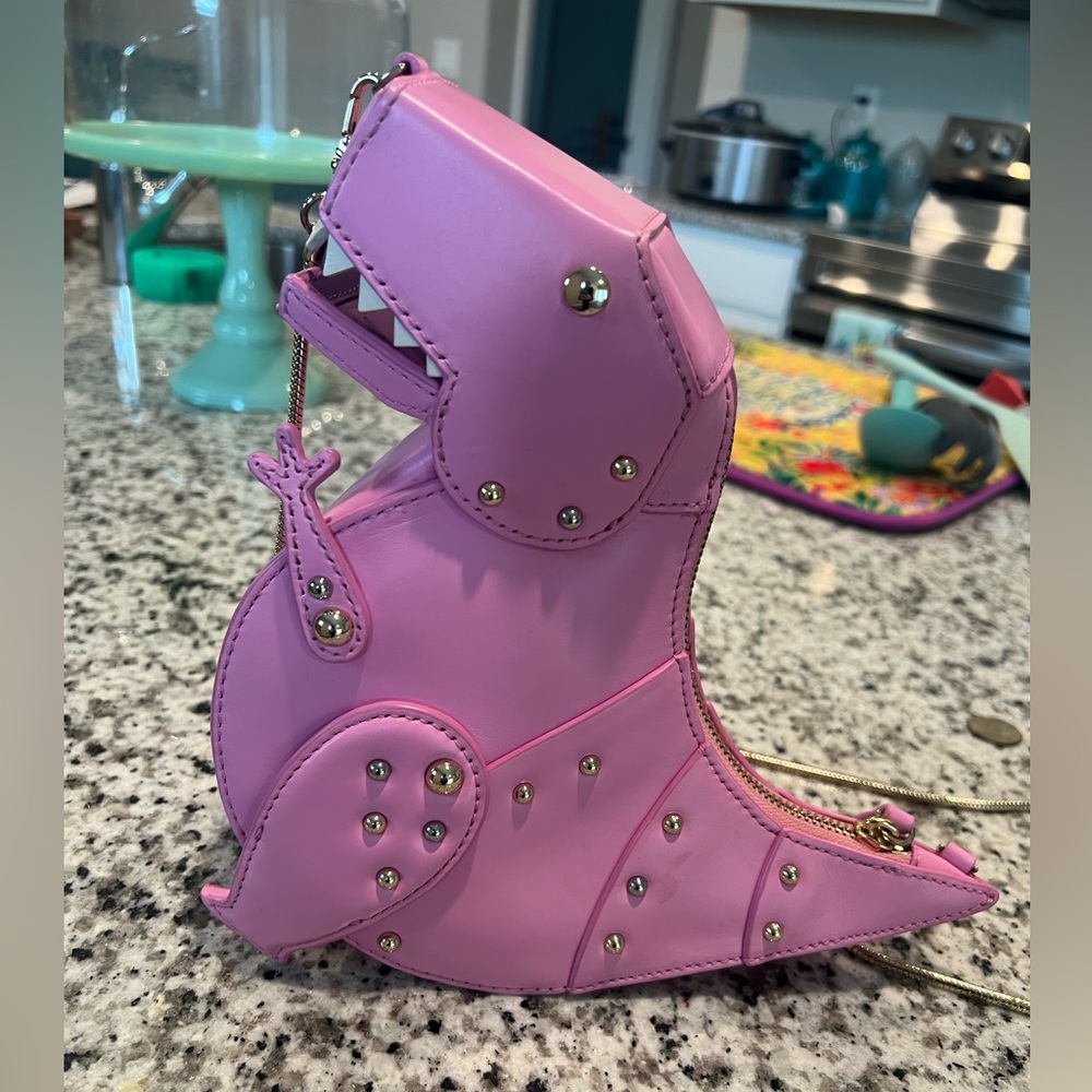 Kate Spade Whimsies Pink T-Rex Purse